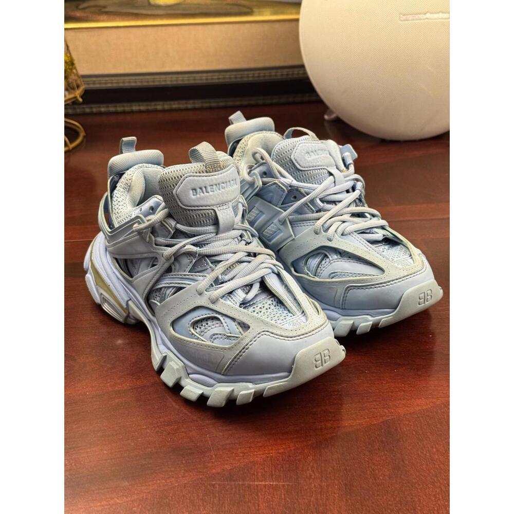 Size 6 - Balenciaga Track Sneaker Metallic Indigo W